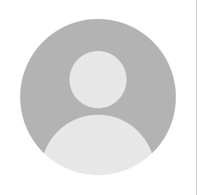 Minimalist gray user profile avatar icon with a circular head and rounded shoulder silhouette.